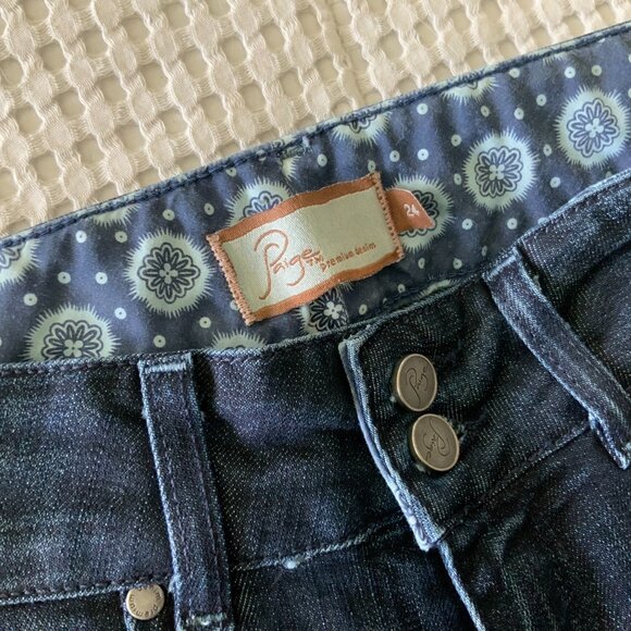 PAIGE Premium Denim Capris Size 24 - Picture 5 of 6